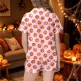thumbnail image 6 of Halloween Pajamas Kids Size 2-3 Years Boys Girls Halloween Sleepwear Short Sleeve Top with Elastic Shorts Girls' Pajama Sets Light Pink, 6 of 6