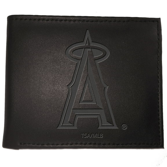 Black Los Angeles Angels Hybrid Bi-Fold Wallet