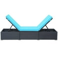 thumbnail image 4 of vidaXL Sun Lounger with Cushion Poly Rattan Black, 4 of 35