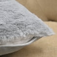 thumbnail image 6 of Home Soft Things Solid Light Faux Fur 2 Piece Throw Pillow Cover Set - Vapor Gray - 20" x 20", 6 of 8