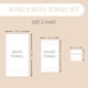 thumbnail image 4 of Juego de toallas de baño MAURA, algodón turco blanco, 8 piezas, 4 of 7