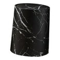 thumbnail image 4 of Papelera con diseño de mármol y tapa giratoria para el hogar y la oficina. Negro Talla L, 4 of 9