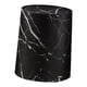 thumbnail image 4 of Cubo de basura de imitación de mármol con tapa abatible, moderno y de fácil mantenimiento. Negro Talla S, 4 of 9