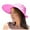 Z12-Hot Pink, variant on Women's Wide Brim Sun Visor Hat, Lightweight Breathable UV Protection Cap with Bow Tie Back for Beach, Travel, Gardening and Summer Activities