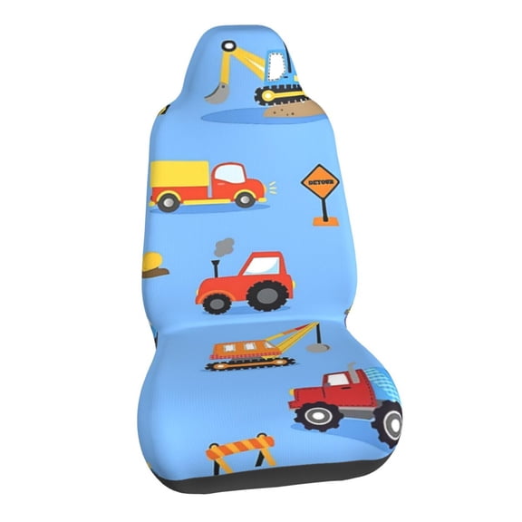 Construction Truck Car Seat Covers Stretch Car Seat Protectors Universal Fit