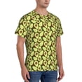 thumbnail image 4 of Yiaed Avocado Print Mens Short Sleeve Tight Fit T-Shirt, Crewneck Casual Tee-X-Large, 4 of 5