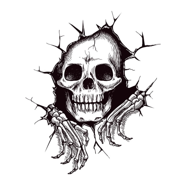Halloween Wall Decals Terrifying Decorations For A Spine Party Atmosphere