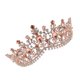 thumbnail image 3 of Corona de lujo hecha a mano para mujer, diadema con diamantes de imitación artificiales, tocado de novia, accesorios para el cabello, accesorios para vestido de novia (oro rosa), 3 of 6