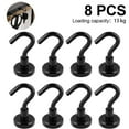 thumbnail image 1 of Black Magnetic Hooks, Heavy Duty Neodymium Magnets with Hooks, 1 of 5