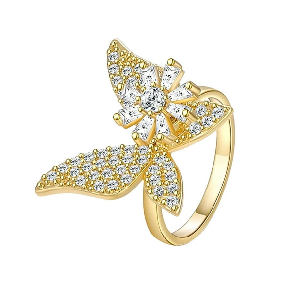 Fine Gold Butterfly Rings