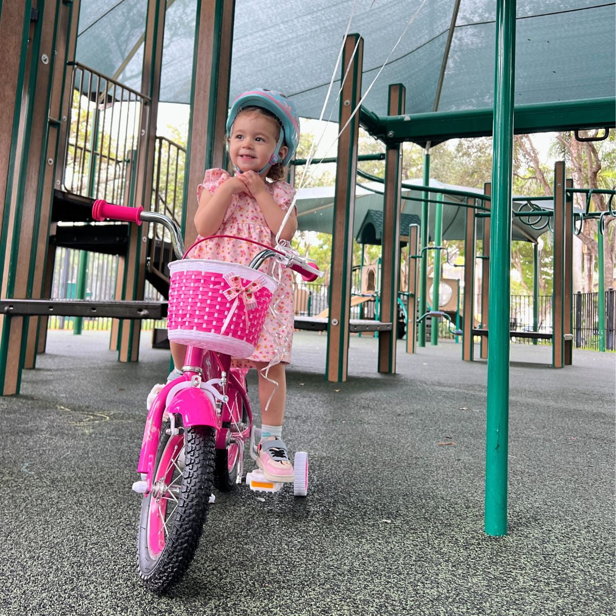 Sunloverr Kids 12 Inch Bicycle for Girls Ages 3-5 Years