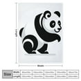 thumbnail image 4 of SHERONV Panda Theme Warm Lightweight Flannel Fleece Blanket All Seasons Soft Plush Blanket for Bed Couch Sofa Decor Gifts 40x50in, 4 of 6