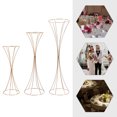 thumbnail image 4 of 3PCS Flower Rack Vase Stand Prop Road Lead Hourglass-Shaped Wedding Party Decor, 4 of 16