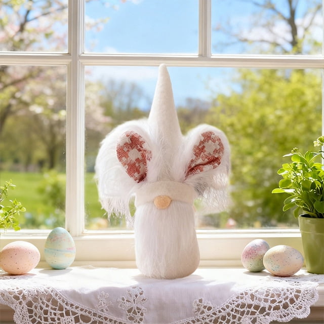 Juguetes, Peluches, Muñecos de peluche, Animales de peluche, Muñeco con orejas de conejo, Adorno de mesa para Pascua, Decoración de Pascua, Muñeco Rudolph, Regalo para niños, Muñeco de tela