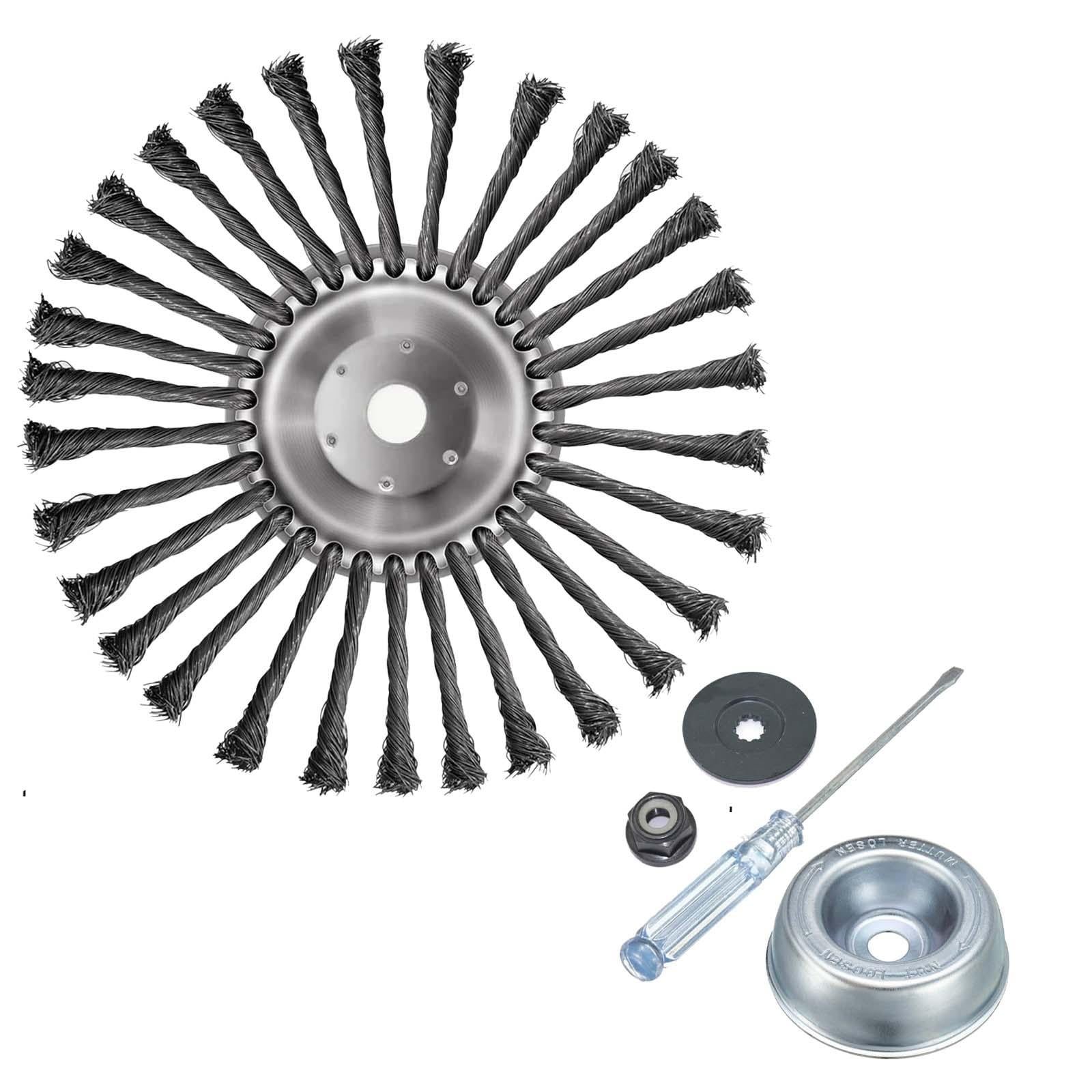 Weeds Wired Trimmer Blade Steel Wire Rotary Brush Garden Power Tool