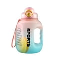 thumbnail image 2 of Gobelet d'Eau Grande Capacité, Bouteille d'Eau Transparente avec Poignée, Bouteille d'Eau d'Un Gallon avec Paille, Bouteilles d'Eau Sport Étanches, Grandes Cruches d'Eau Portatives, Contenant d'Un Gallon Réutilisable pour le Gym, la Randonnée en Plein Air, 2 of 6