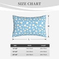 thumbnail image 4 of Uemuo Blue Popcorn Print Throw Pillow Case – Cozy & Soft Cushion Cover, Hypoallergenic Pillow Case for Sleeping, Perfect for Women with Envelope Closure-14"x20", 4 of 6