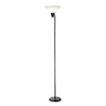 thumbnail image 1 of Adesso Home Decor Office Swivel Standing Floor Pole Lamp Light w/ Shade, Black, 1 of 5