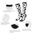 thumbnail image 4 of Cow Spots Print Knee High Socks for Women Long Leg Warmers Socks, 4 of 7