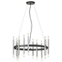 Dainolite - Derry - 24 Light Chandelier-Matte Black/Polished Chrome
