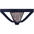 thumbnail image 6 of JOCKMAIL Mens Sexy Thong Underwear Low Rise Leopard Pattern Playful Printed Men's Jockstraps Athletic Supporters, 6 of 7
