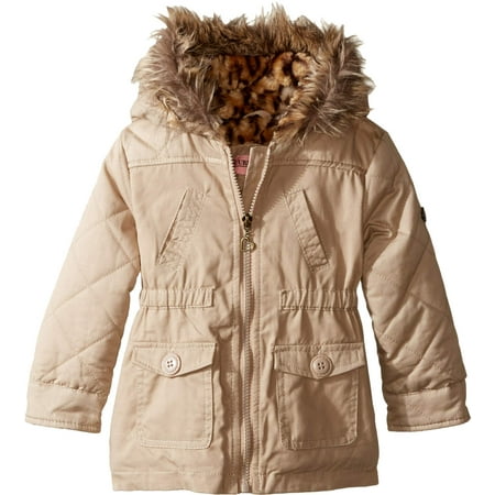 Urban Republic Kids Baby Girl's Cotton Twill Jacket (Infant/Toddler) Stone 3T