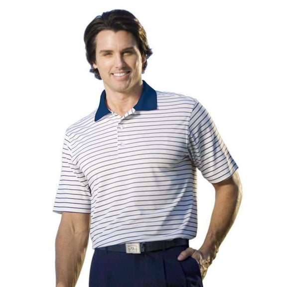 Monterey Club Men's Divot Stripe Texture Golf Polo Shirt #1625