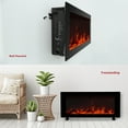 thumbnail image 3 of FLAME&SHADE 42 inch Wall Mounted or Freestanding Electric Fireplace Heater with Remote, 3 of 7