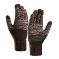 thumbnail image 2 of Winter Brown Upgraded Touch-Screen Anti-Slip Gloves Elastic Thermal Soft Knit Lining For Men Women, 2 of 2