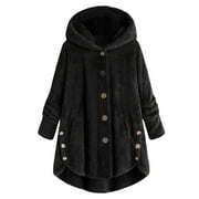 Zrbywb Casual Korean Women Cardigan Sweater Fashion Women Button Coat Tail Tops Hooded Pullover Loose Sweater