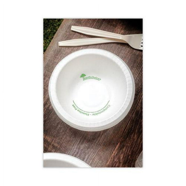 EarthChoice Pressware Compostable Dinnerware, Bowl, 12 oz, White, 750/Carton EarthChoice Pressware Compostable Dinnerware, Bowl, 12 oz, White, 750/Carton