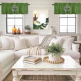 thumbnail image 4 of Golf Club Valance Curtain Abstract Motor Vehicle Vintage Green Linen Window Valances Rod Pocket Short Curtains Window Treatments for Kitchen Bedroom Bathroom Laundry 42" x 18", 4 of 9