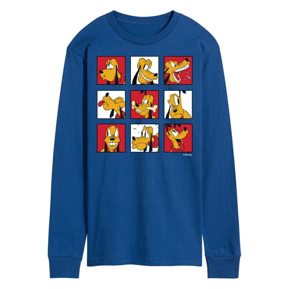 Mickey & Friends - Pluto Grid - Men's Long Sleeve T-Shirt