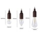 thumbnail image 5 of Lámpara colgante Jadeshay para acampar LED con cordón de tracción, 5 of 6
