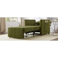 thumbnail image 4 of Multi-Functional Upholstered Convertible Sofa|5-Position Adjustable Backrest & Storage|Green, 4 of 11