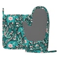thumbnail image 3 of Disketp Lephants In The Jungle Oven Mitts And Potholders Bbq Gloves-Oven Mitts And Pot Holders With Recycled Infill Silicone Non-Slip Cooking Gloves For Cooking Baking Grilling, 3 of 9