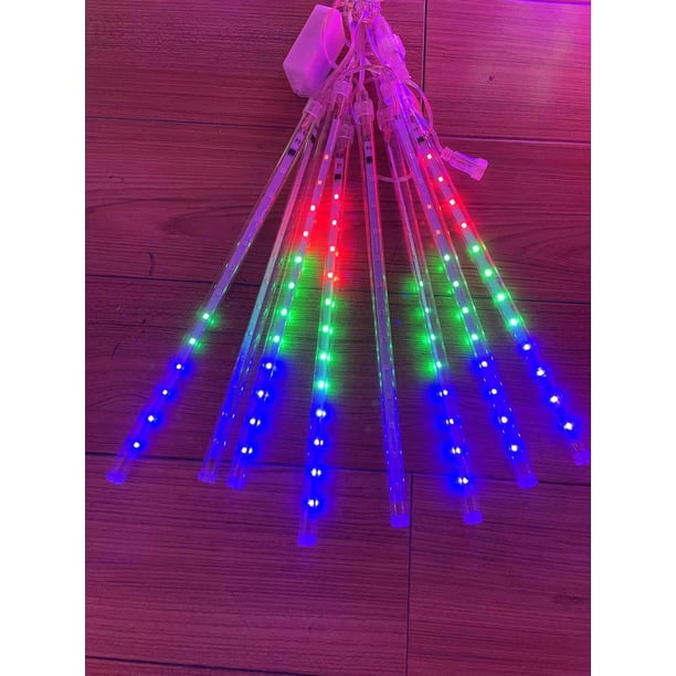 Yiwu Super Supply Chain Barra de luz de color Luz de agua Lluvia de meteoritos LED Escena nocturna de Navidad
