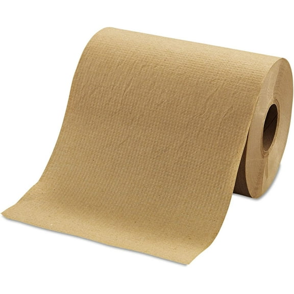 Morcon Paper R12350 Hardwound Roll Towels, 8-Inch x 350ft, Brown, 12 Rolls/Carton