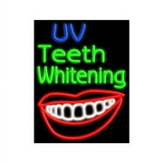 UV Teeth Whitening-Glass Neon Sign Made in USA