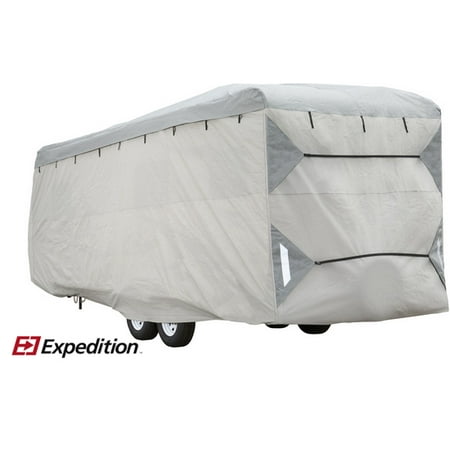 Expedition by Eevelle USA, EXTT1416 Outdoor Travel Trailer Vehicle Cover Fits 14 to 16 Feet - Gray