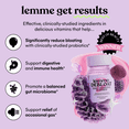 thumbnail image 2 of Lemme Debloat 3-in-1 Prebiotic, Probiotic & Digestive Enzyme Capsules for Bloating & Gas Relief, 2 Clinically Studied Probiotics w/ 5 Digestive Enzymes to Improve Digestion, Women & Men, 14 Count, 2 of 5
