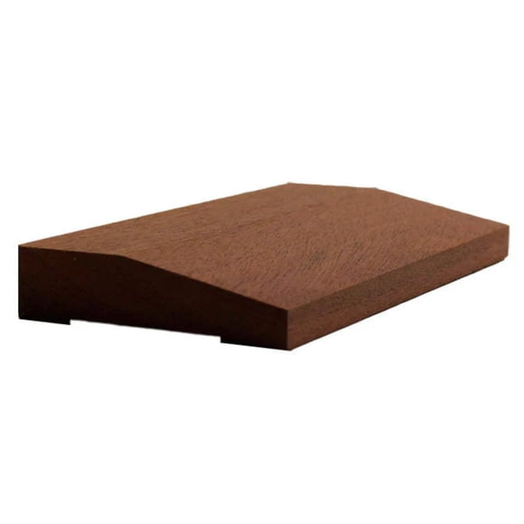 EWCA41 Contemporary 2-1/2" Wide x 3/4" Beveled Casing. Unfinished Trim, Sapele Mahogany, 94"
