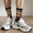 thumbnail image 6 of KLL Cool Flame Lion A Print Cool Socks Men's Women's Crew Socks Funny Crazy Novelty Stockings, 6 of 6