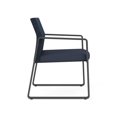 thumbnail image 4 of Fauteuil d'Appoint pour Réception et Salle d'Attente Gansett / Acier Charbon / Bleu / Bleu, 4 of 5