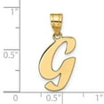 thumbnail image 4 of 14k Yellow Gold Polished Finish Script Design Letter G Initial Pendant, 4 of 4