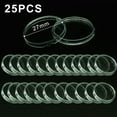 thumbnail image 1 of 10/25 Pcs Capsules de Pièces Boîte de Collecte de Pièces Étui en Plastique Transparent Support de Pièces Capsules de Rangement Protection Conteneur 27mm, 1 of 7