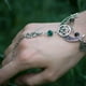 thumbnail image 2 of Pulsera de Luna, Triple diosa, media luna, anillo pagano, bruja Wicca, pentculo, 2 of 5