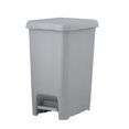 thumbnail image 1 of Superio Slim Step On Pedal Plastic Trash Can, Waste Bin - 64 Qt, White Smoke, 1 of 1