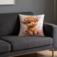 thumbnail image 7 of Throw Pillow Cover 18x18 Inch Cute Patterns Print Soft Breathable Hidden Zipper Decorative for Sofa Living Room by MPOISVA, 7 of 7