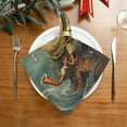 thumbnail image 2 of WOBOGO Strange Fish Cloth Napkins 4 Pieces Soft Elegant Touch Durable Absorbent Quick Drying for Elegant Dining, 2 of 8